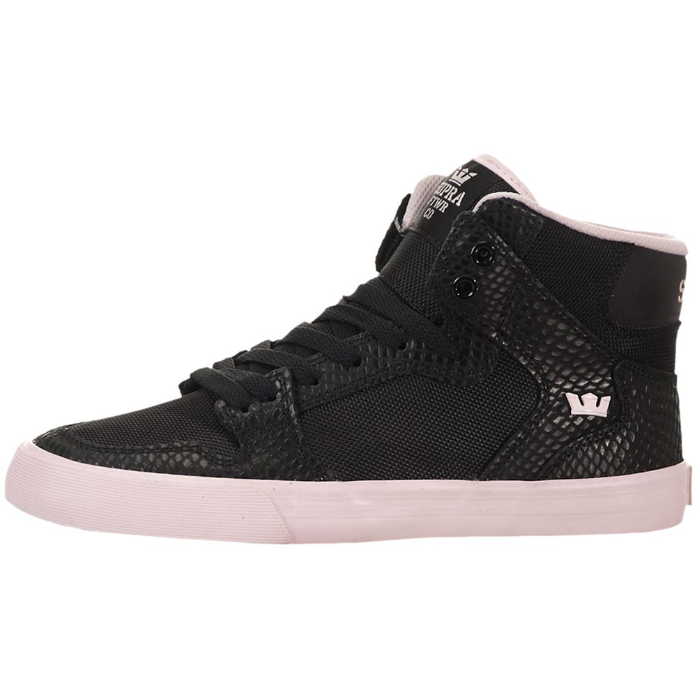 Baskets Montantes Supra Vaider Noir Rose Black/Pink-White Femme | PDJ-97851128